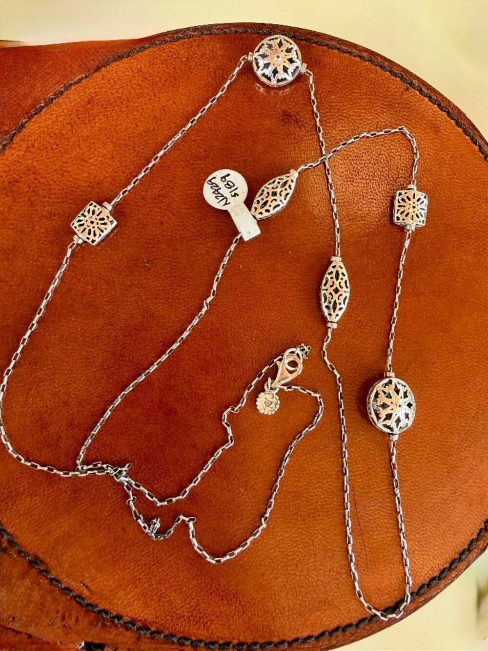 Silpada N2429 First Flurry 925 SterlingSilver Filigree Bead Necklace 36" Retired